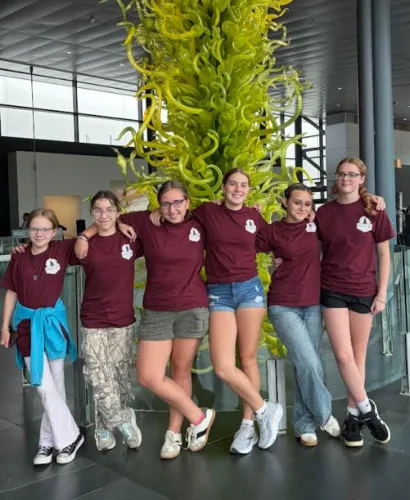 Scouts visit Corning Museum of Glass